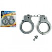 Plastic handcuffs with key on card