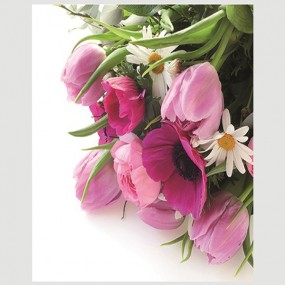 Premium Napkins'Bouquet of Tulips'20pcs 33X33cm