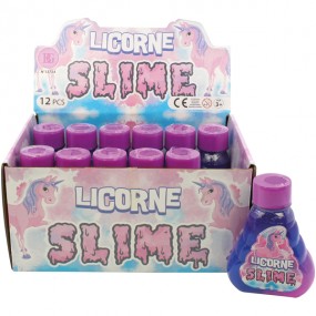 Slime licorne 170g slime violet présentoir de 12