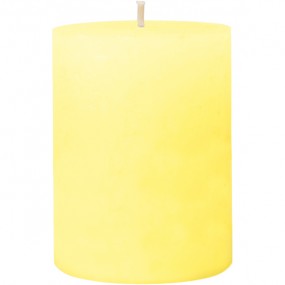 Bougie Rustic Safe Candle 80x60mm Jaune Pastel