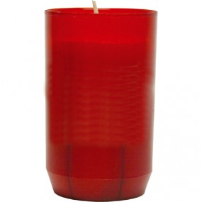 Memorial Candle Burns 3 Days w/o Lid, Red
