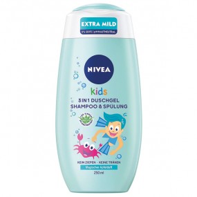 Nivea Kids 3in1 Shower Gel Shampoo + Rinse 250ml