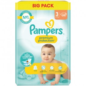 Pampers diapers Premium Prot. Gr. 3 (6-10kg) 68's