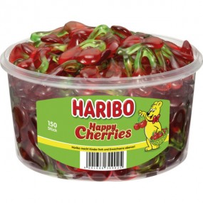 Food Haribo round tin happy cherries 150 pcs.
