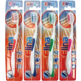 Toothbrush Elina 1pc w/Tounge Cleaner Anti-Slip