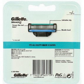 Gillette Mach3 12er lames