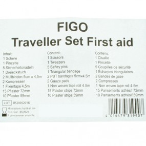 First Aid set 39pcs Travel bag with Zipper