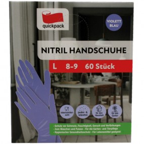 Disposable gloves Nitril gloves 60pcs size L