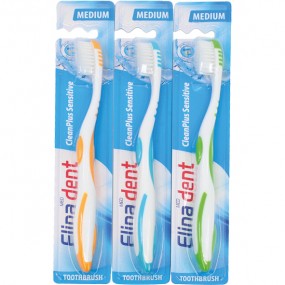 Toothbrush Elina 1er CleanPlus Sensitive Medium