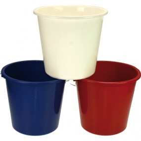 Bucket 5Liter w/Metal Handle Household Colours
