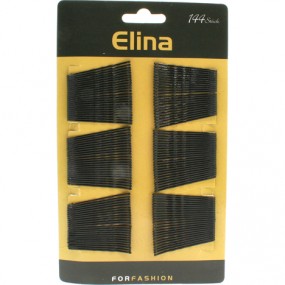 Hair Pins Metal Black 4.8cm 144pcs on Card