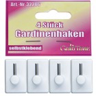 Curtain Hooks 2.5cm 4pc Pack on Card