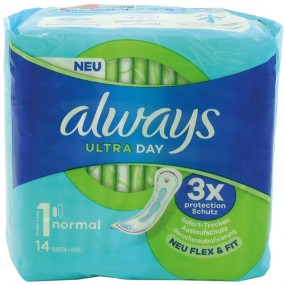 Always Ultra Thin Sanitary Napkin Normal 14pc