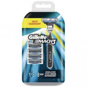 Gillette Mach3 8pc Blades + razor