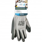 Work Gloves polyester/nitril Size:M-XL white/grey
