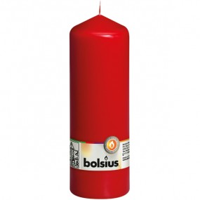 Pillar candle 200mm x 68mm red
