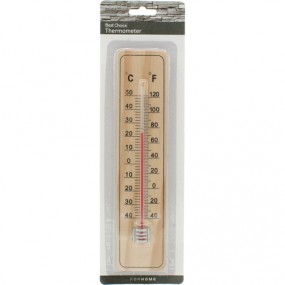 Thermometer aus Holz auf Karte 22x5x0,5cm