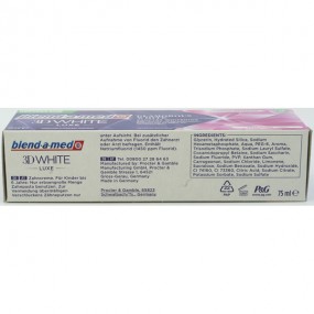 Blend-a-med Dentifrice 3D White 75ml Luxe