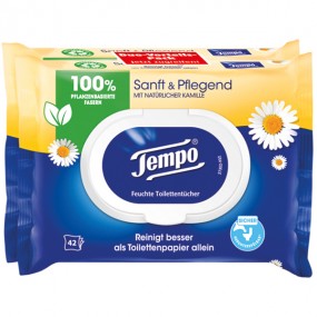 Tempo wet wipes 2x42pcs gentle&caring