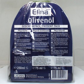 Elina coffret cadeau gel douche olive 250ml
