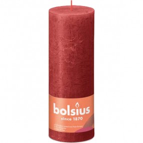 RUSTIK Cheroot Candle 190x68 red
