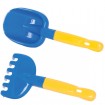 Sand toy set of 2 shovel + rake 22x10x4.5