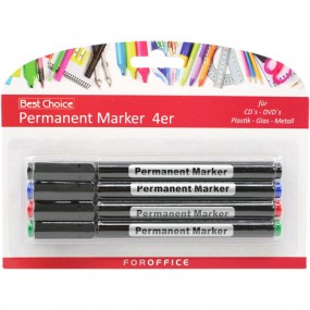 Permanentmarker universal set of 4, 4 colors ass.