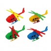 Helicopter 15cm with pullback 4 colors asst.