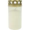 Memorial Candle No.3 White w/ Gold Lid
