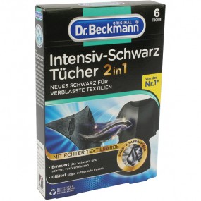 Dr. Beckmann intensive-black color wipes 6's
