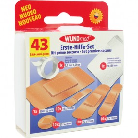 Bandage First-Aid Box 43pcs Household +Travel