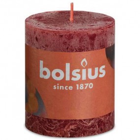 RUSTIK Cheroot Candle 80x68 old red