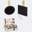 Memo board with clip and chalk 2 assorted.