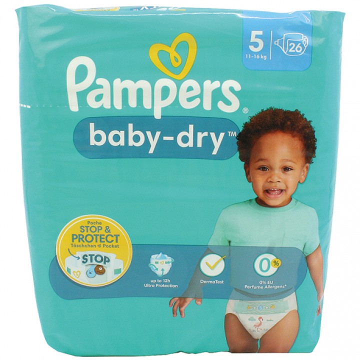 Pampers Baby Dry Size 5 (11-16kg) au meilleur prix sur