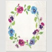 Premium Napkins 'Flower Wreath' 20pcs 33X33cm