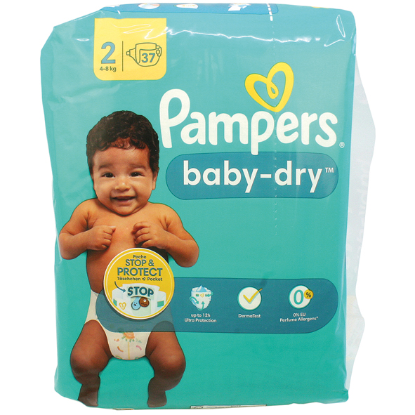 Pampers Baby Dry Pañales Talla 2 Mini 28uds