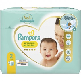 Pampers diapers new baby (4-8kg) 30 pcs