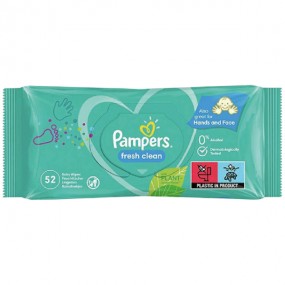 Pampers Babywipes Fresh Clean 52's