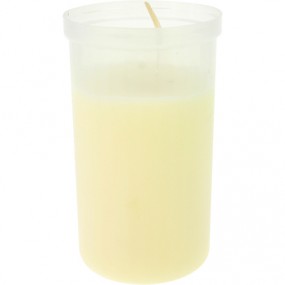 Memorial Candle Burns 3 Days w/o Lid White