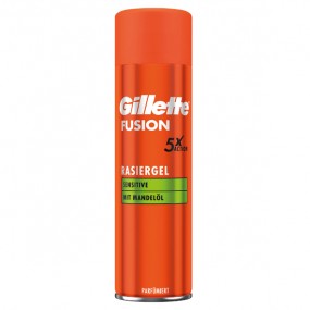 Gilette Fushion gel à raser 200ml sensitif peau