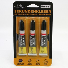 Superglue 3x3g on card 12 pcs in Display