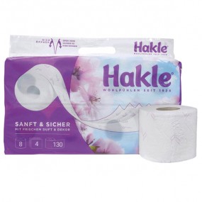 Hakle Toilet Paper 4-ply 8x130 Sheets Sanft