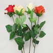 Rose halfopen flower 68cm extra long 4 colours